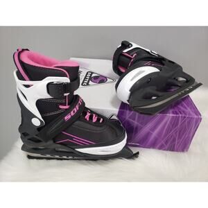 NEW Jackson Ultima Softec Vibe Girls Adjustable Ice Skate Size Small 11-2 purple